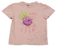 Růžové tričko s řepou Kiki&Koko