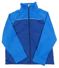 Světlemodro-tmavomodrá propínací sportovní mikina Decathlon