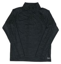 Tmavošedé melírované funkční triko 