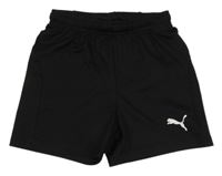 Černé sportovní kraťasy s logem Puma