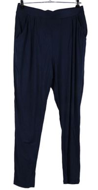 Dámské tmavomodré teplákové kalhoty F&F