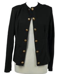 Dámský černý blejzr s gombíky Shein 