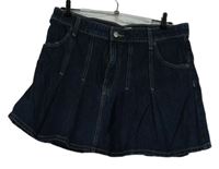 Dámská tmavomodrá riflová sukně Zara 