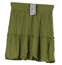 Nové - Dámská olivová sukně Primark vel. 32