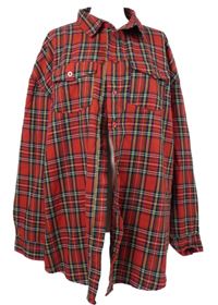 Dámská červená kostkovaná oversized halenka MissGuided 