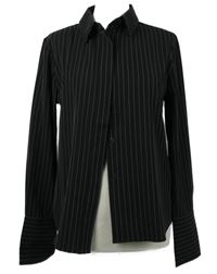 Dámská černá proužkovaná halenka NA-KD 