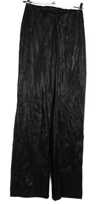 Dámské černé koženkové volné kalhoty I saw it first 