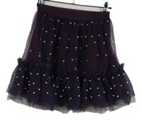 Dámská fialová šifonovo/tylová sukně s perličkami Asos 