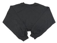 Tmavošedá crop mikina H&M