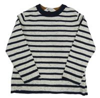 Bílo-černý pruhovaný svetr zn. H&M