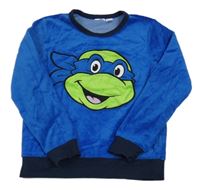 Modrá sametová mikina se želvou Ninja Nickelodeon
