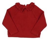 Červený svetr s límečkem Next