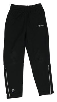 Černé sportovní kalhoty s logem Jako