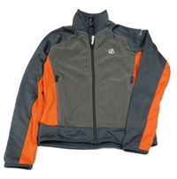 Šedo-oranžová fleecovo/sportovní propínací mikina Dare 2B