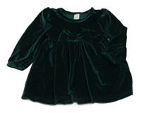 Zelené sametové šaty Shein