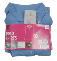 Nové - 2 x modré polo tričko 