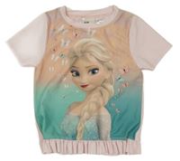 Růžovo-mintové Uv tričko s Frozen H&M