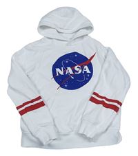 Bílá mikina s kapucí - NASA H&M