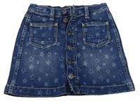 Tmavomodrá hvězdičkovaná riflová sukně Pepe Jeans 