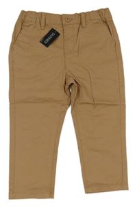 Nové - Hnědé plátěné kalhoty Dunnes