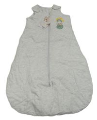 Nové- Světlešedý melírovaný zateplený spací pytel s obrázkem Lily & Dan