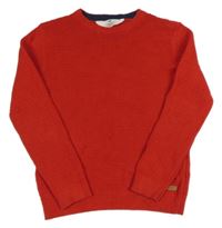 Červený žebrovaný svetr H&M