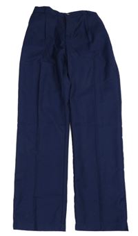 Tmavomodré společenské chino kalhoty 