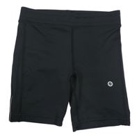 Černé sportovní funkční kraťasy s potiskem