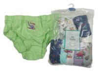 Nové - 8x barevné slipy s dinosaury Primark