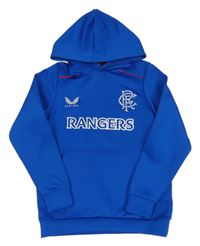 Modrá fotbalová mikina s kapucí - FC Rangers Castore