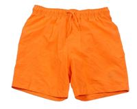 Neonově oranžové plážové kraťasy Primark