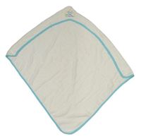 Bílá froté osuška s modrým lemem Mothercare 