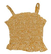 Okrovo-bílý vzorovaný žabičkový halenkový top Primark