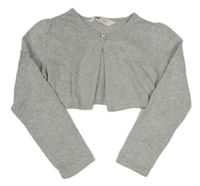Stříbrné třpytivé svetrové bolerko H&M