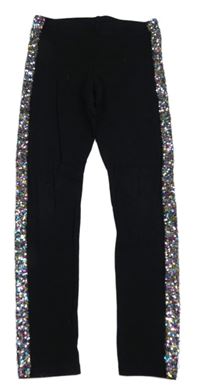 Černé legíny s flitry F&F