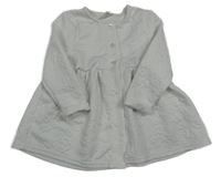 Bílá mikinová tunika s květy So Cute