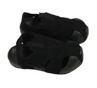 Černé semišovo-gumové sandály vel. 24