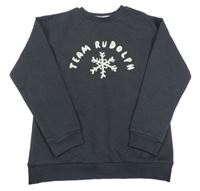 Tmavošedá mikina s nápisem George