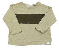 Béžovo-hnědá mikina Zara