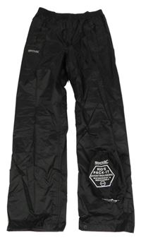 2set - Černé šusťákové nepromokavé funkční kalhtoy + sáček Regatta
