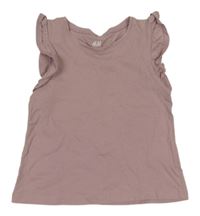 Lila top s volánky H&M