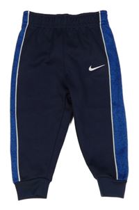 Tmavmodro-modré sportovní kalhoty s logem Nike