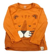 Oranžové triko s tygrem F&F