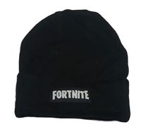 Černá pletená čepice s Fortnite