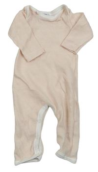 Světlerůžovo-bílý overal PETIT BATEAU