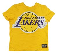 Tmavožluté tričko s míčem - LAKERS PRIMARK