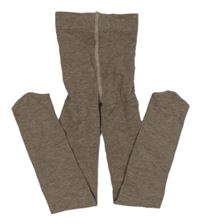 Kávové melírované punčocháče H&M