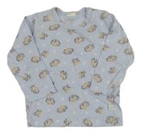 Světlemodré triko s ježečky Benetton