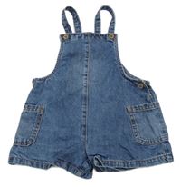 Modré cargo riflové laclové kraťasy Next