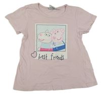 Světlerůžové tričko s Peppa Pig 